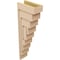 Ekena Millwork 5"W x 10"D x 30"H Thin Landon Rough Cedar Woodgrain TimberThane Corbel, Primed Tan CORUR05X10X30LANRCPR - alternate 6